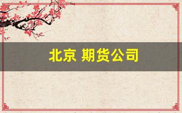 北京 期货公司(北京 期货公司注册地和实际经营地规定)_https://www.fzdzcxj.com_深交所_第1张